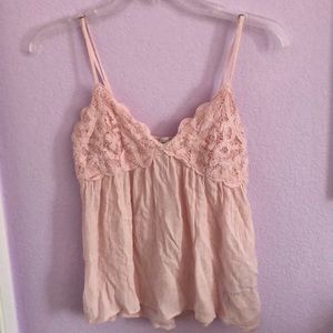 Millennial Pink Boho Detailed Tank